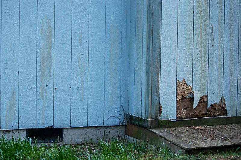 Damaged Siding Sections